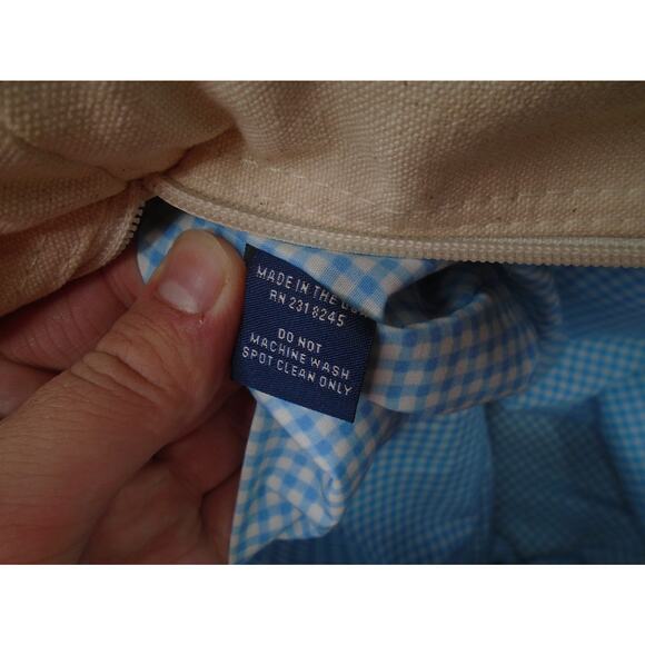 Vineyard Vines U.S. Navy Midshipmen Canvas Classic Tote Bag Ram Mascot Football - Picture 10 of 12